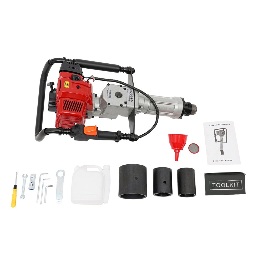 52CC 2-Stroke Pile Driver Post Driver Gasoline Powered Garden Piling Machine