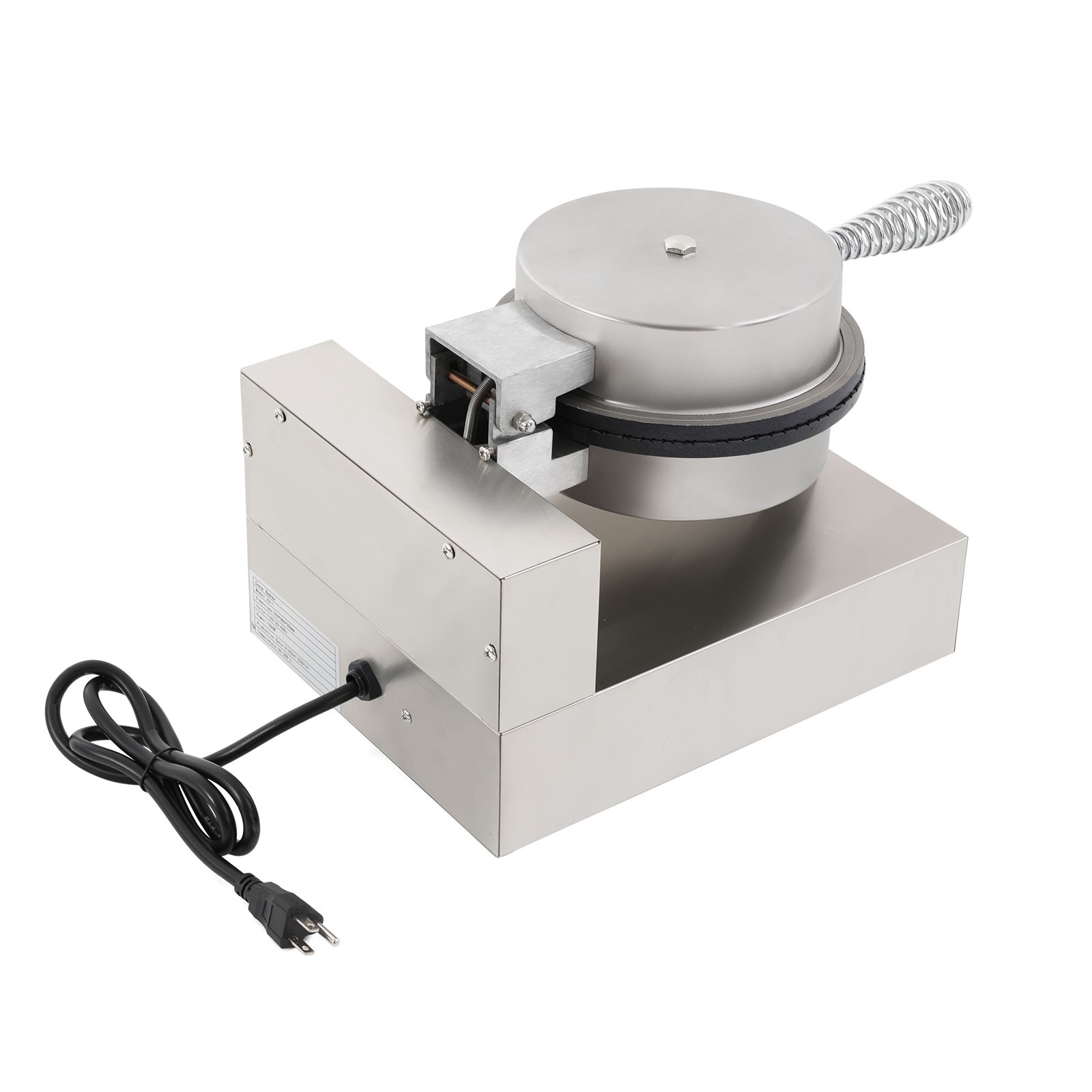 Commercial Electric Waffle Cone Maker 1200W Egg Roll Machine w/ Cone Mold