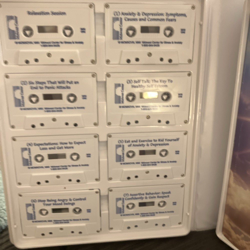 2002 Attacking Anxiety & Depression 16 Cassettes And Booklets Kit