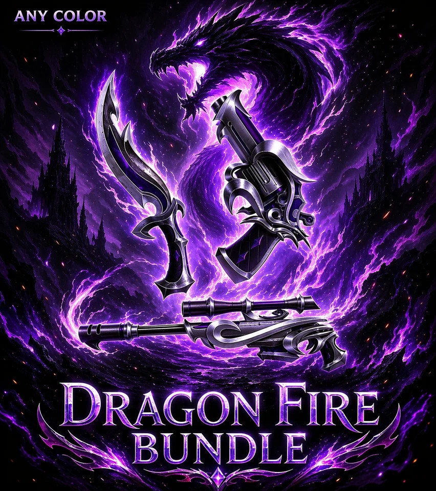 Dragon fire bundle MVSD Murderers VS Sheriff Duels | gun + knife + sniper