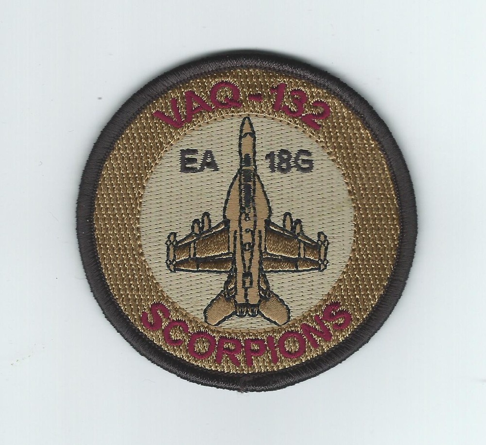 VAQ-132 EA-18G SCORPIONS BULLET (version 1)( DESERT)patch
