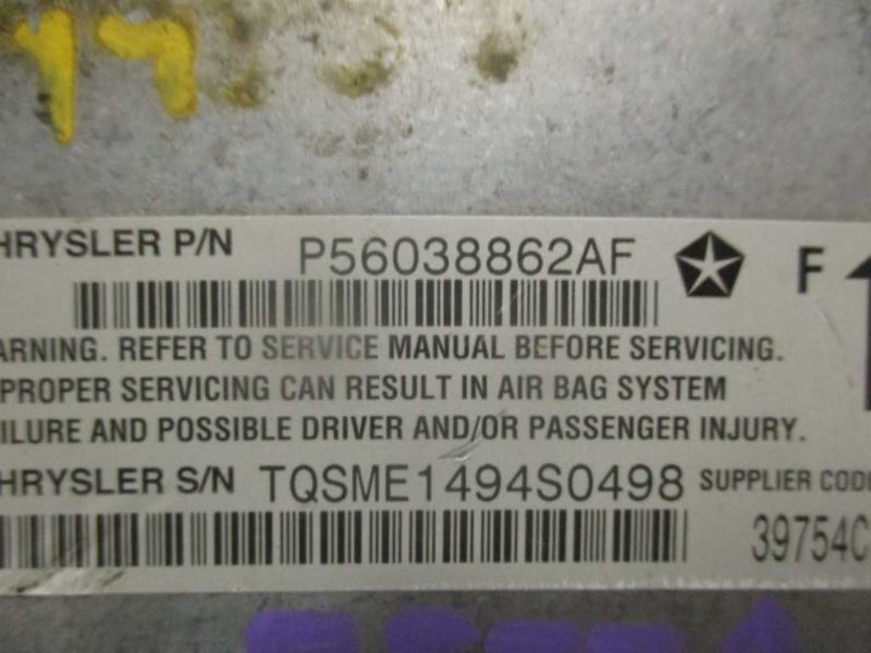 Bag Control Module Fits 04 LIBERTY 56038862AF