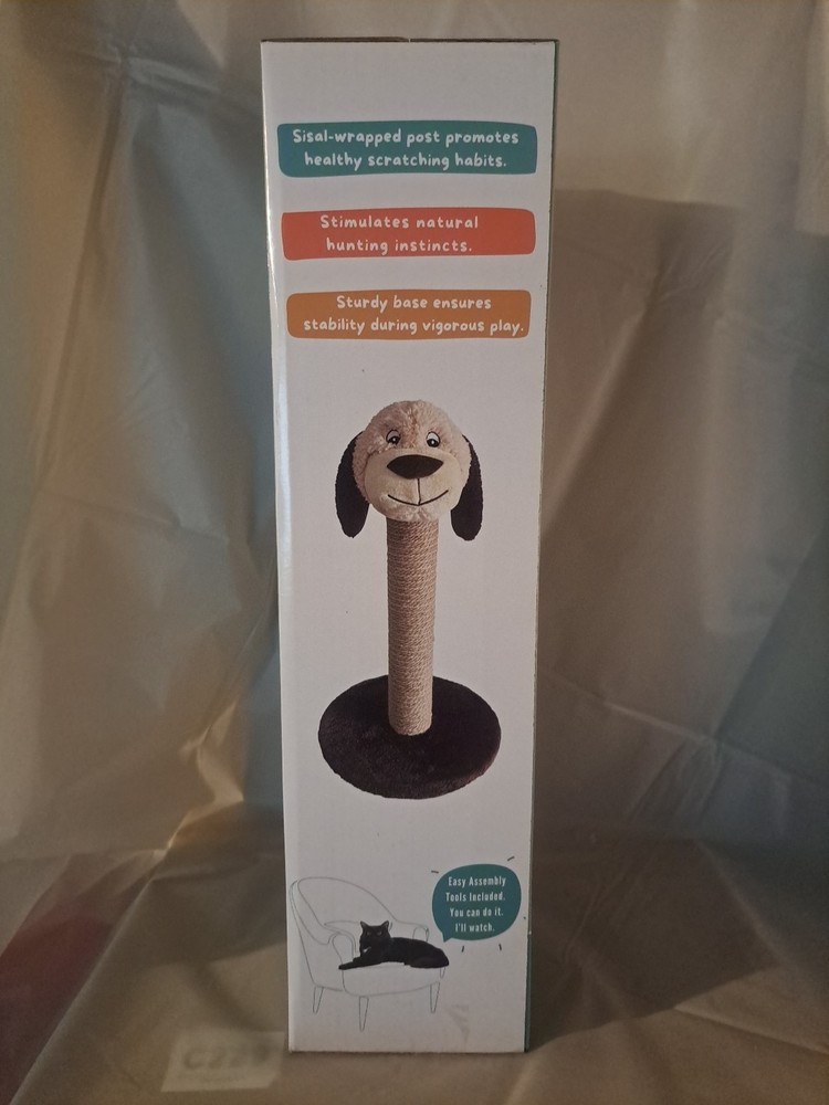 Plush Pal Play Post. 20" Tall. Cat Scratch Post. New