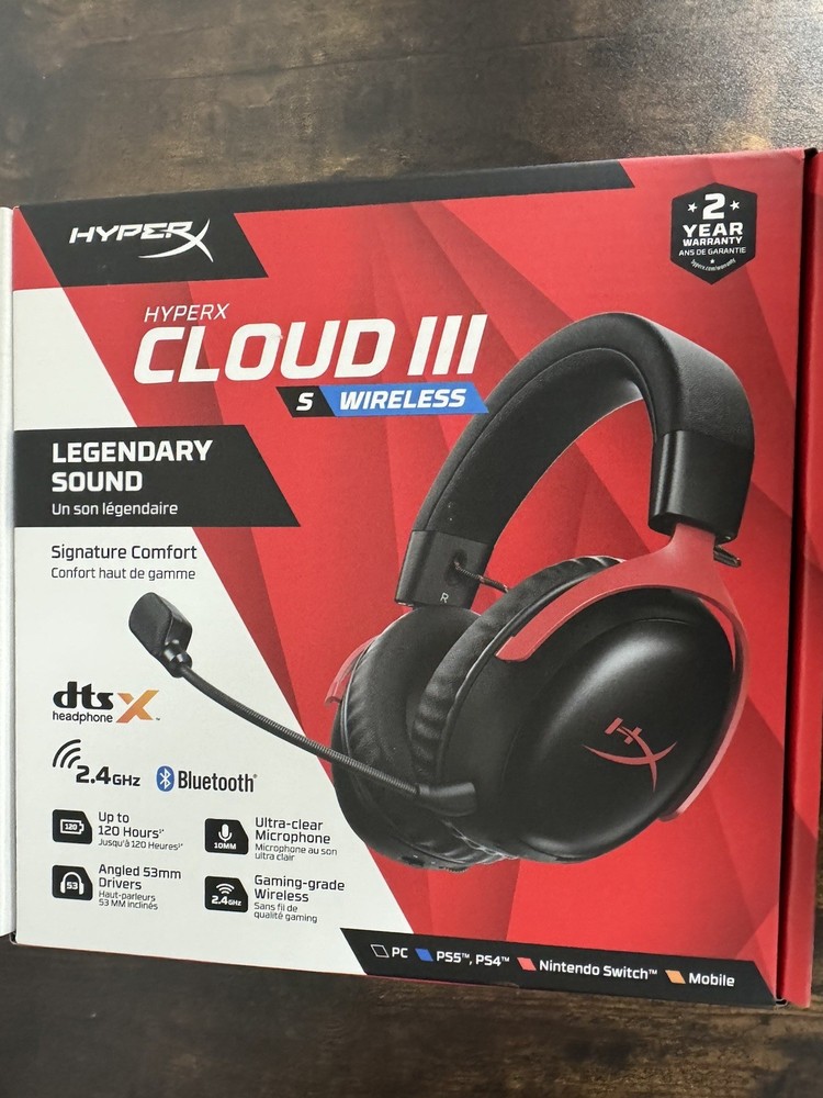 HyperX Cloud III S Wireless Gaming Headset - NEW SEALED!