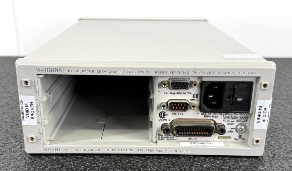 Agilent 34970A Data Acquisition / Switch Unit Mainframe – No Modules