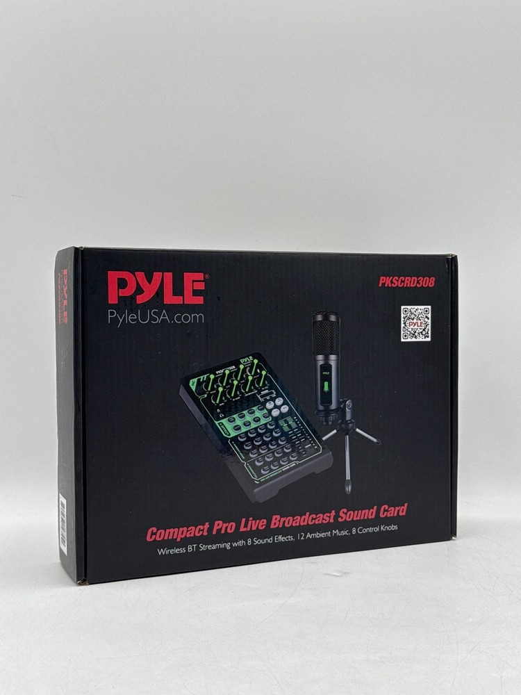 Pyle DJ Controller w/ 8 Sound Effects 8 Characters Sound & 8 Control Knobs