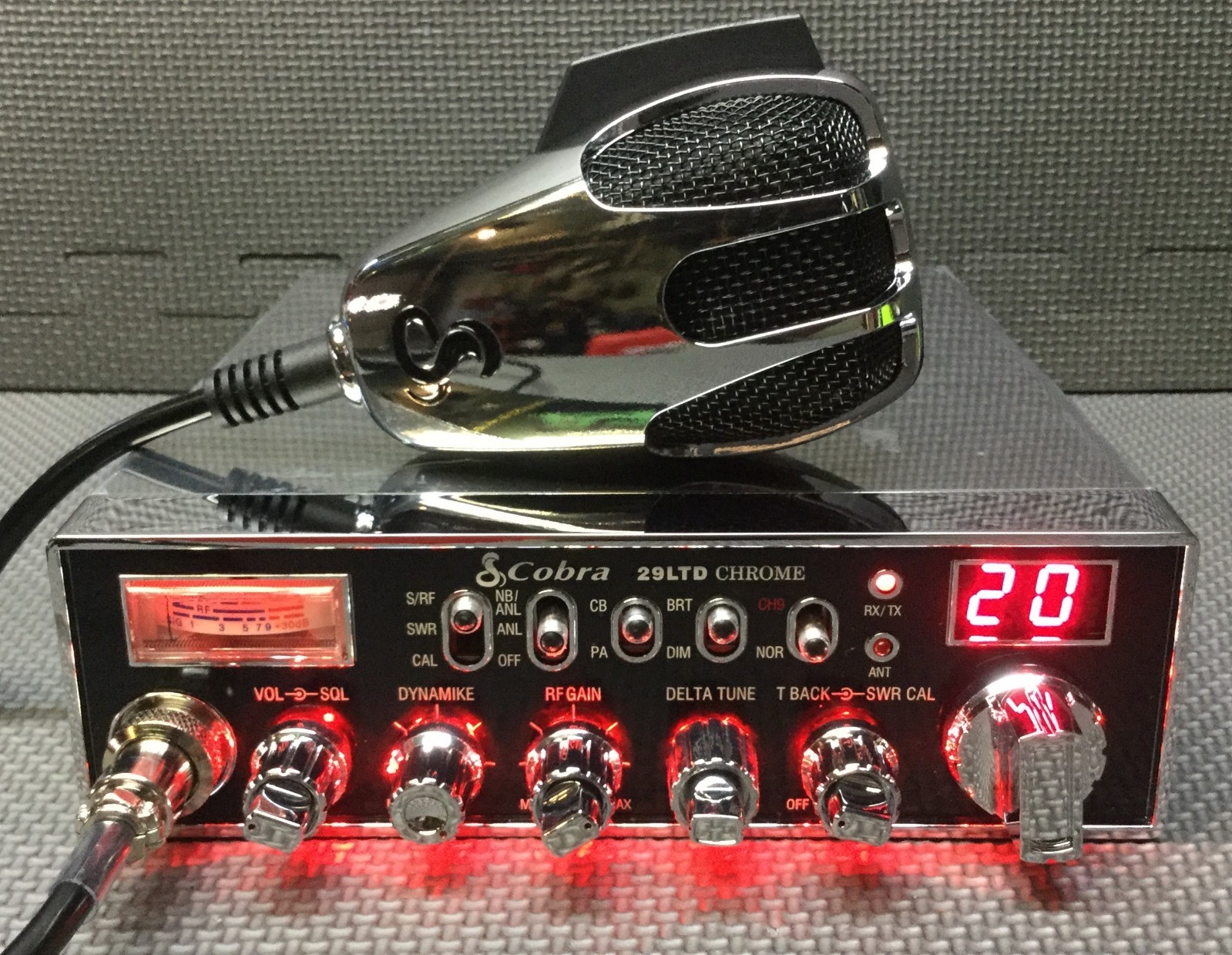 Cobra 29 Chrome - Red Light edition - PERFORMANCE TUNE + RECEIVE ENHANCE