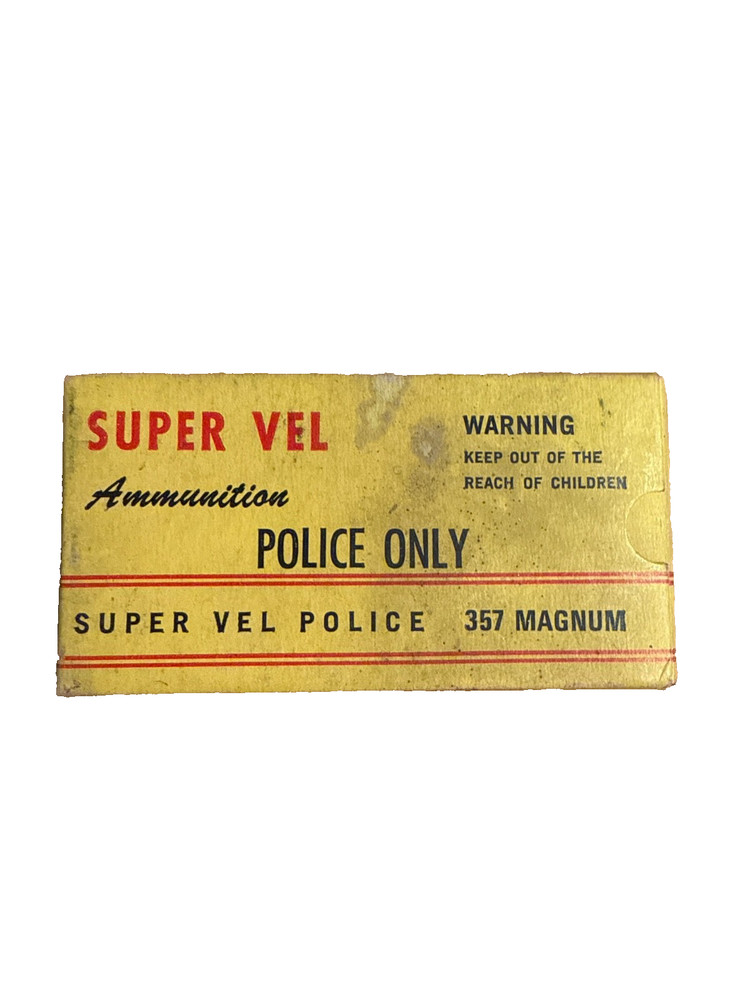 EMPTY SUPER VEL Vintage Ammunution box