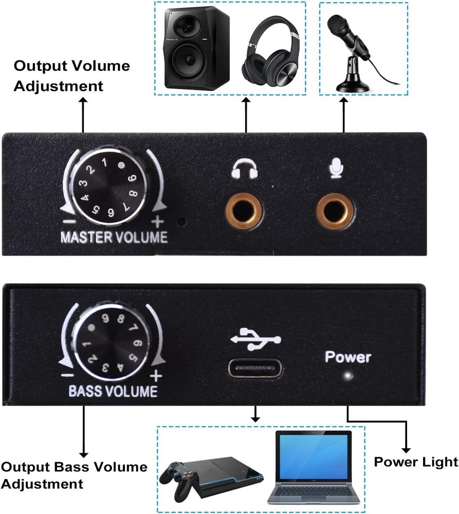 USB Sound Card External Set Top Box Computer External Converter Driver Free
