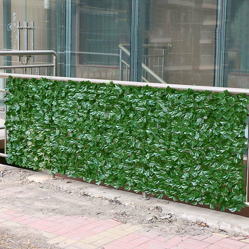 Artificial Faux Ivy Leaf Privacy Fence Screen Decor Panels Outdoor Balcony Hedge