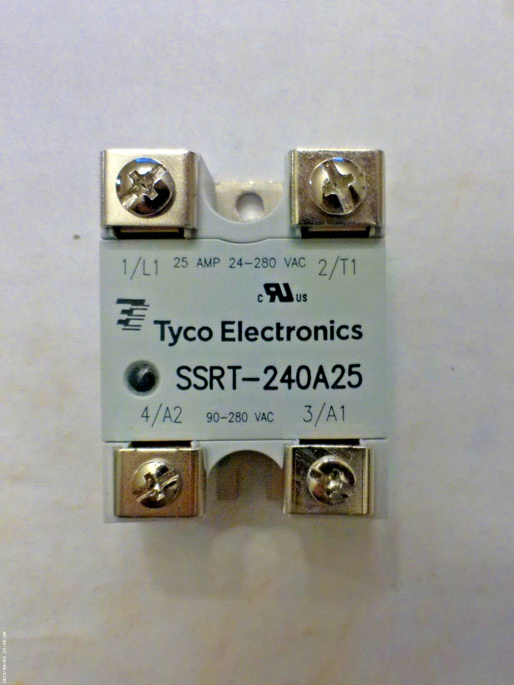 Tyco Electronics SSRT-240A25 Solid State Relay 90-280VAC 24-280VAC 25A