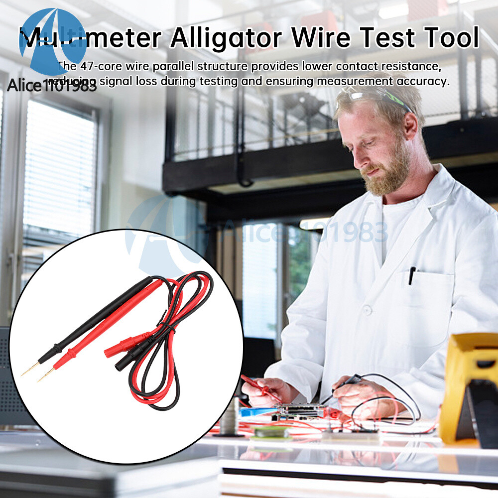 Multimeter Tester Cable Multi Meter Test Lead Probe Wire Pen Cable Needle Tip
