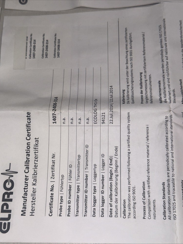 ELPRO ECOLOG TH1 Data Logger Bundle – BRAND NEW – GxP Compliant + Extra