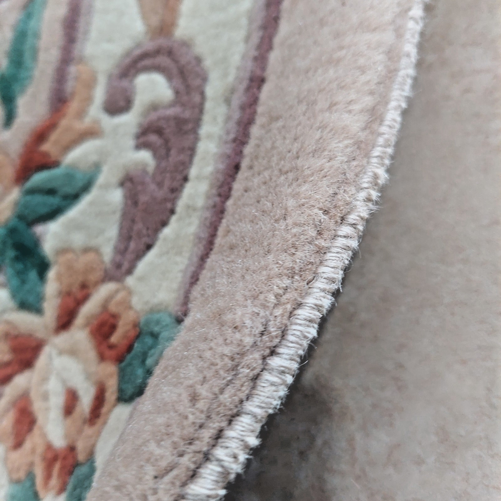 2'3 x 3'6 Chinese Aubusson Medallion Oriental Rug Floor Runner Hand-knotted Wool