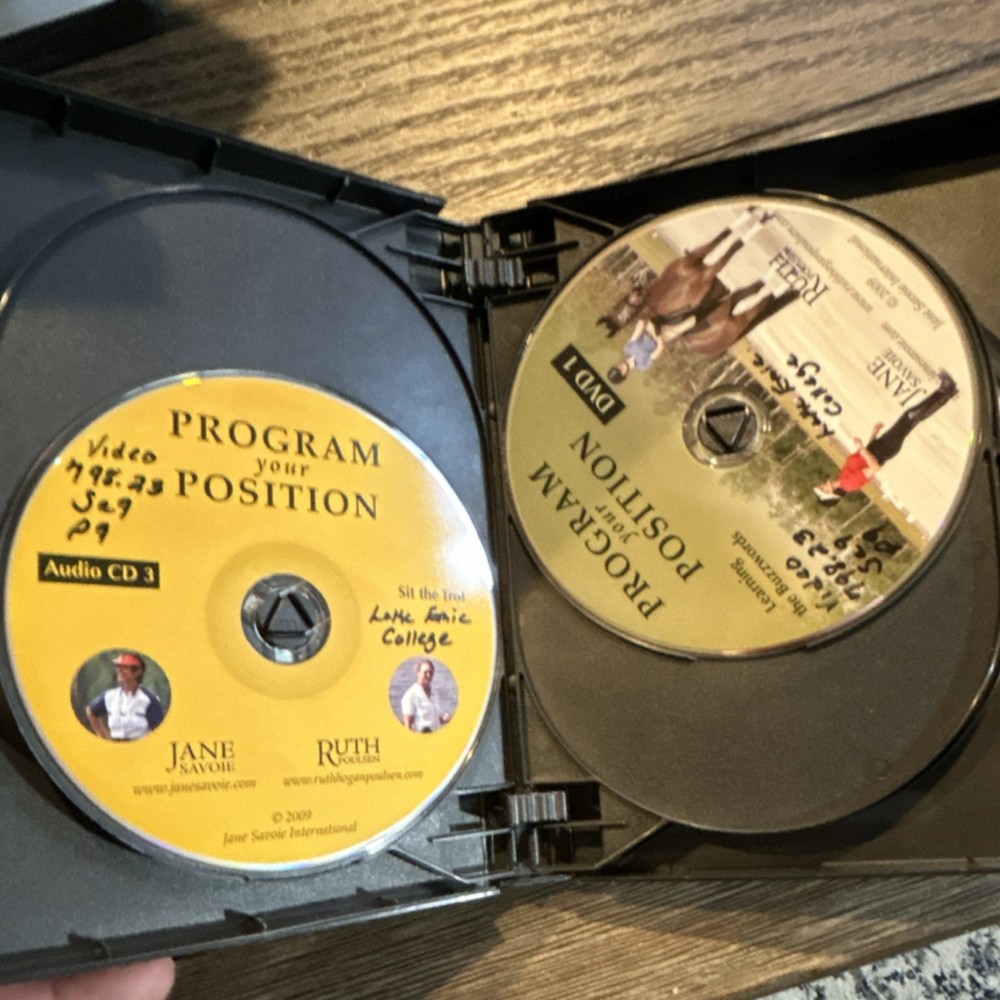 Jane Savoie International Program Your Position Training Kit 3 CDs 5 DVDs Ex lib