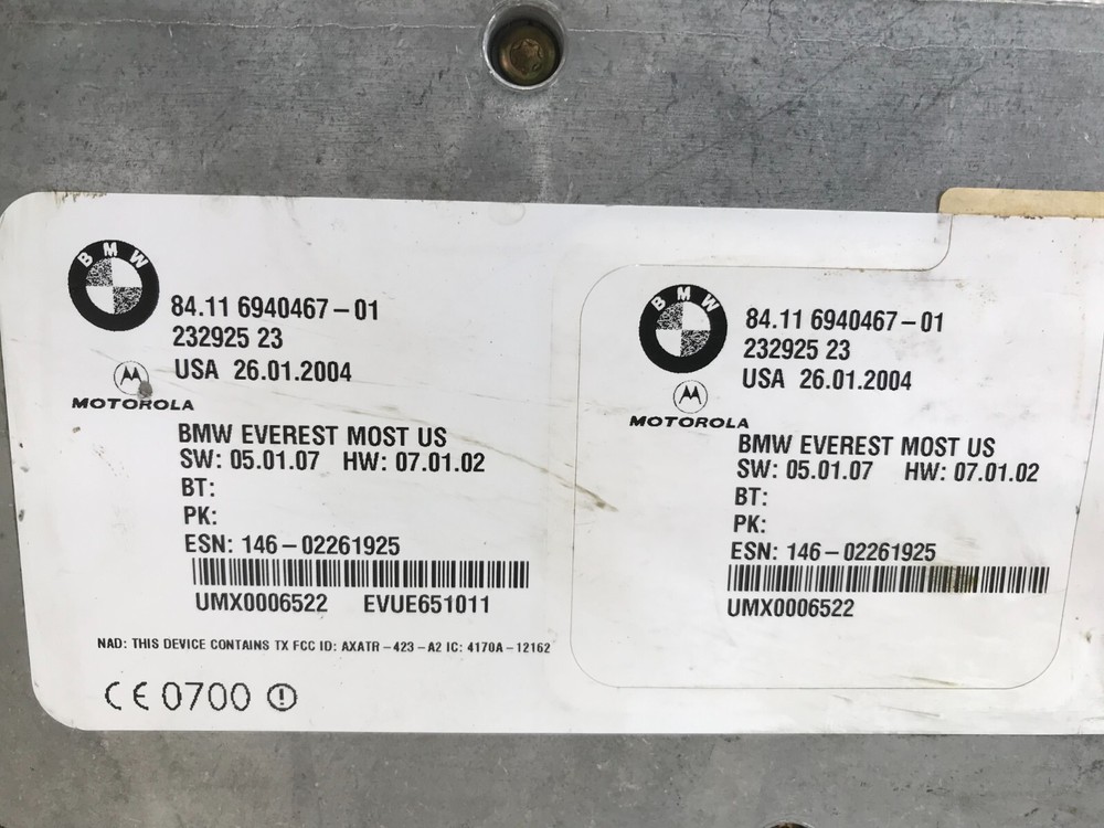OEM BMW E90 E92 E93 E60 E82 Bluetooth IBUS Telematic Control Module Unit TCU
