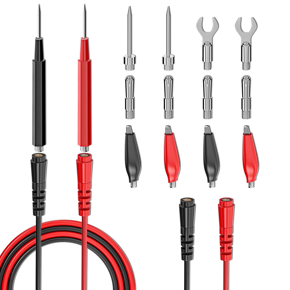 16PCS Multimeter Test Leads Kit Replacement Test Wire Set with Alligato