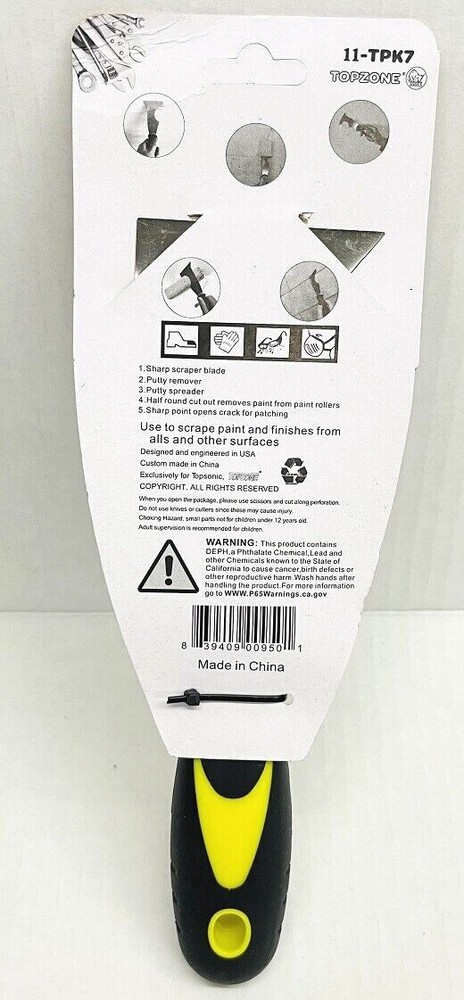 3" SCRAPER 5 -IN- 1 PAINTER'S TOOL REMOVE PAINT PUTTY STRIPPER SPREAD # 11-TPK7