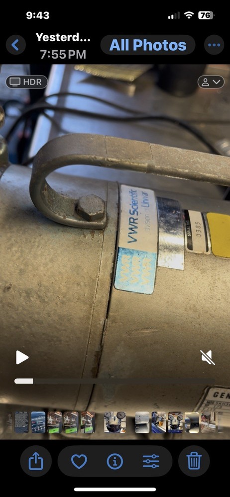 VWR Scientific Laboratory Vacuum Pump