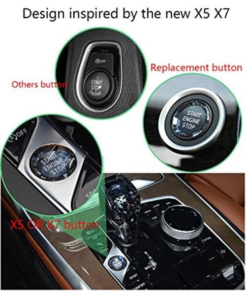 crystal style engine start stop switch ignition button fit E chassis code E60