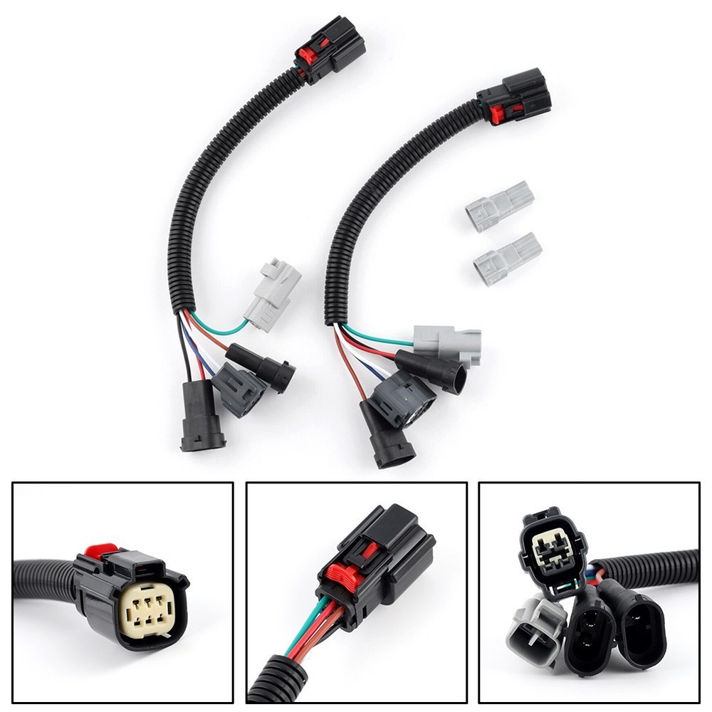 Stable Brightness No Flickering LED Headlight Conversion Connector Adapter Set