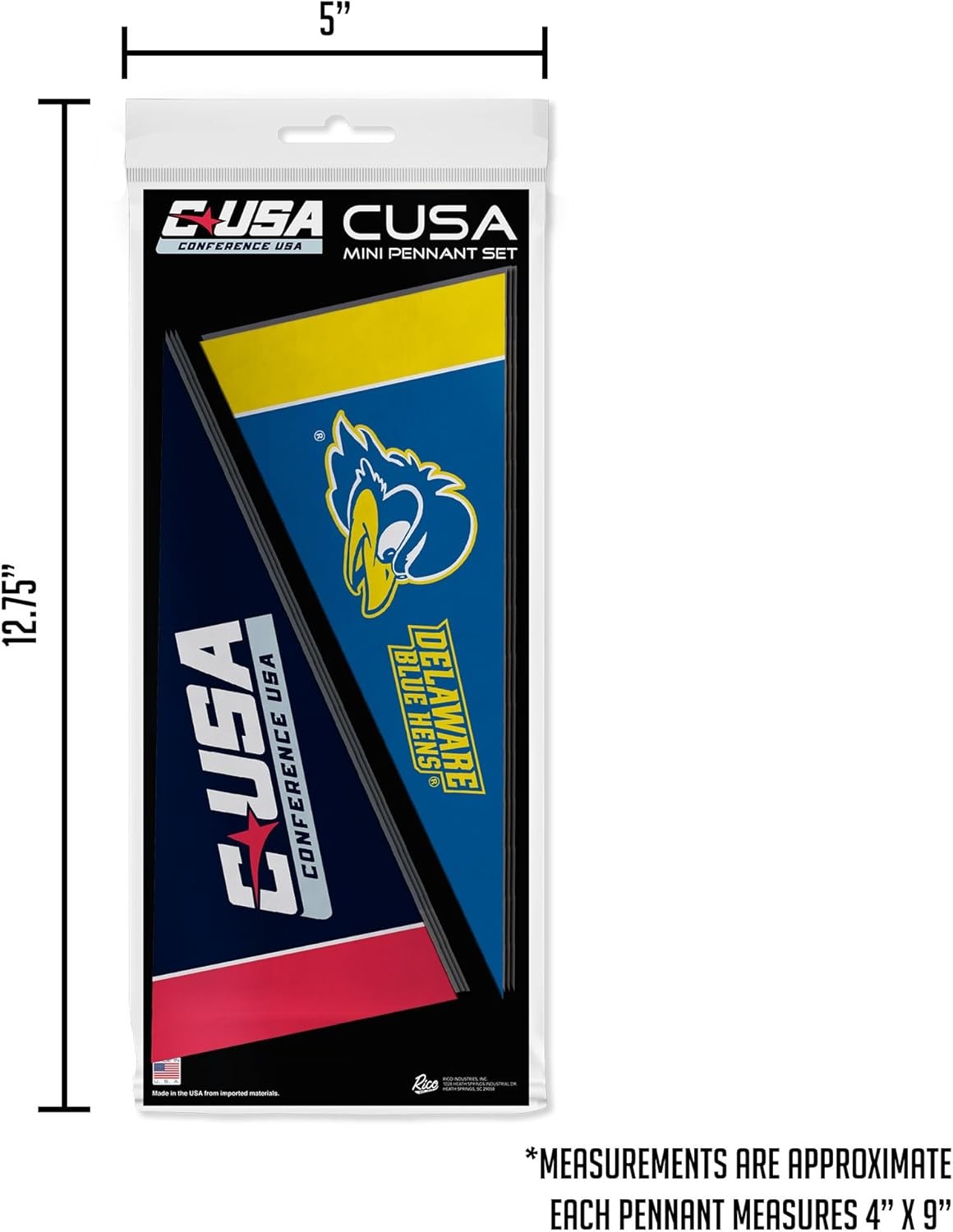 CUSA Conference USA Mini Pennant Set (League Set) All 10 Teams New for 2026