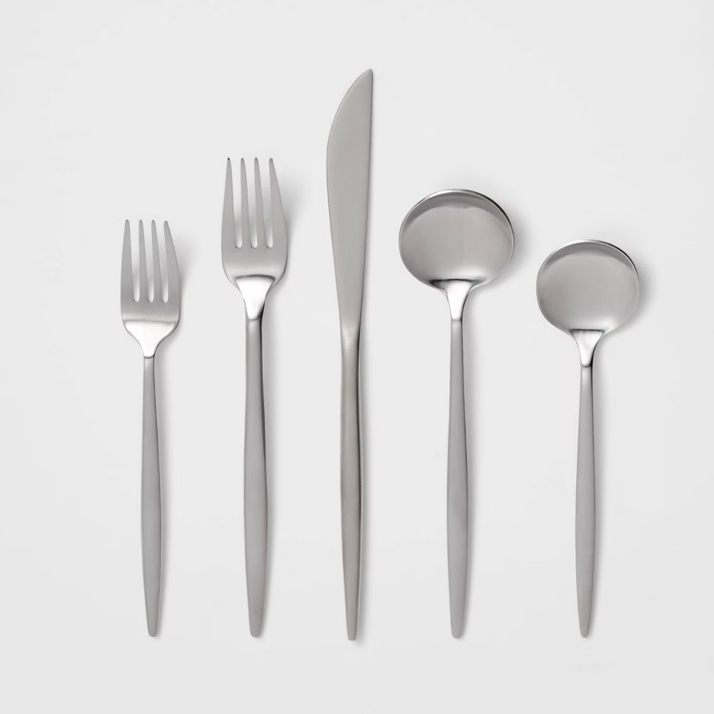 20pc Shapleigh Flatware Set Silver - Threshold