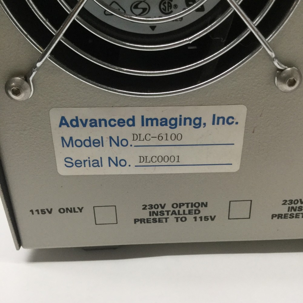 Advanced Imaging DLC-6100 Fiber Optic Light Source Illuminator Current LCD 115V