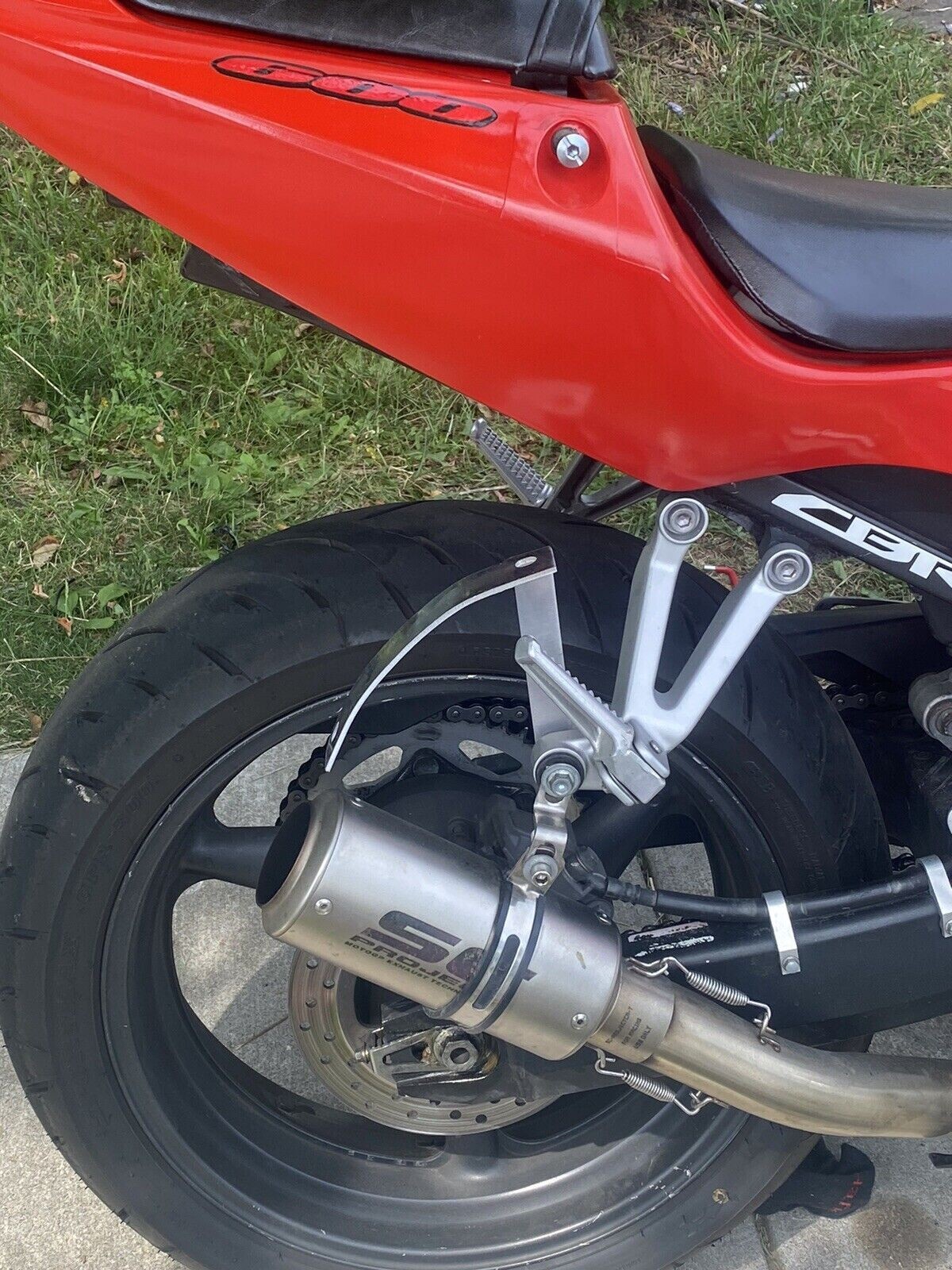 Curved License Plate Relocation Holder Bracket for HONDA CBR 600, 900, 1000 New