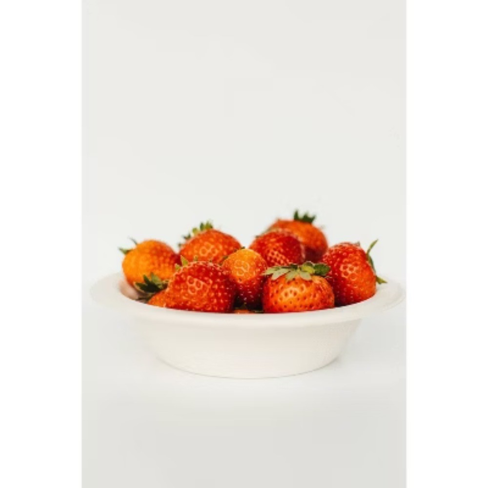 Hosted Compostable Sugarcane Bowls - White - 12oz/20ct