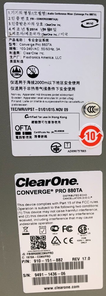 ClearOne Converge Pro 880T