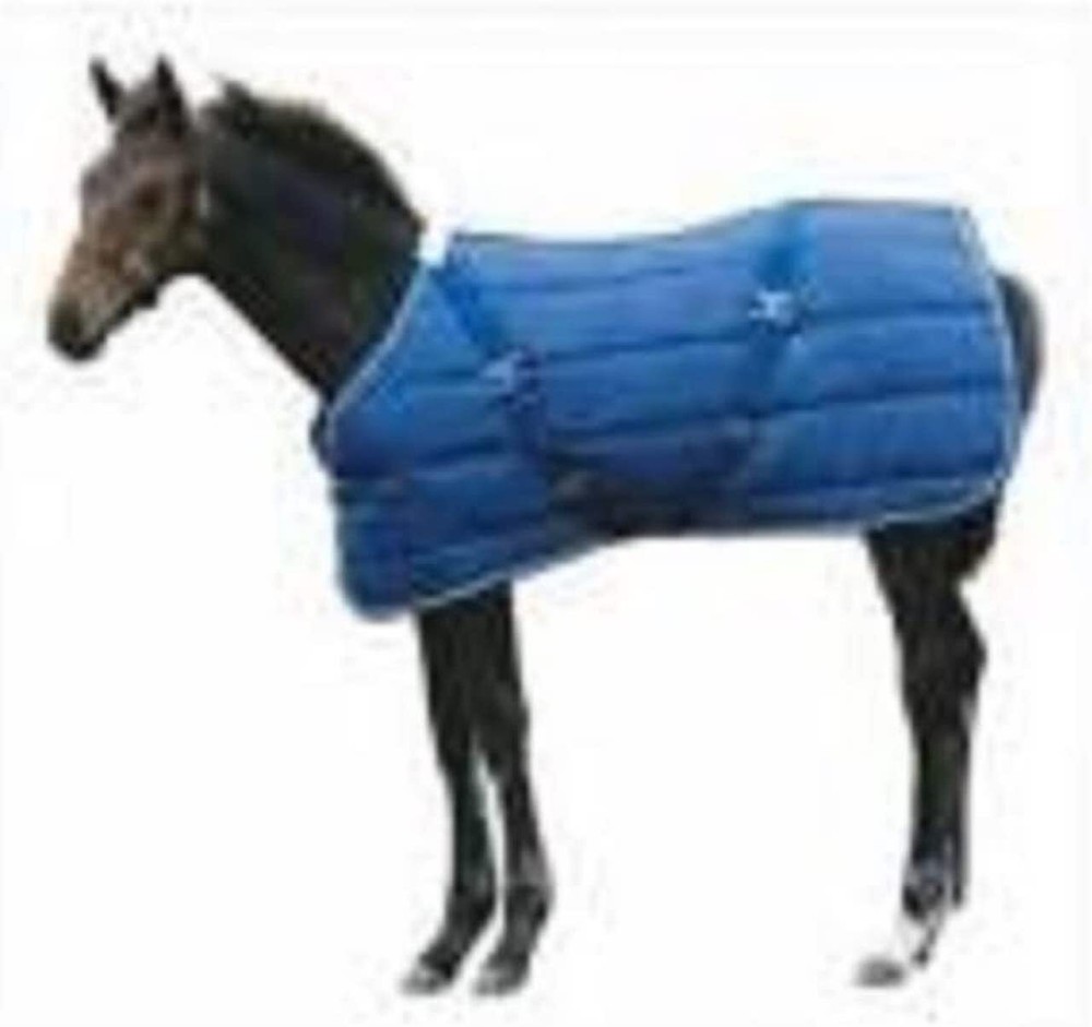 Weatherbeeta Jasper Stable Blanket (Navy/Silver, 66")