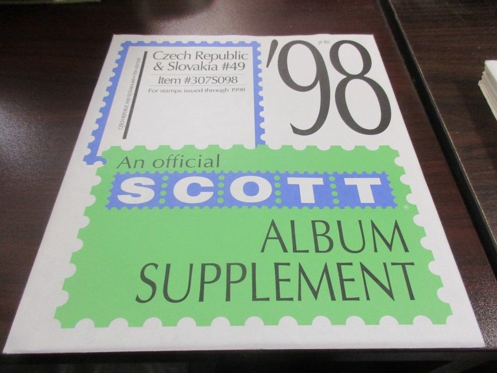 THE SCOTT ALBUM SUPPLEMENT CZECH REPUBLIC & SLOVAKIA #49  W/FREE SHIPPING!!
