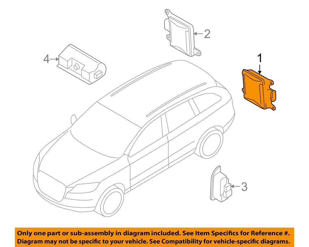 Used Blind Spot Detection System Warning Control Module fits: 2015 Audi Q7 Drive