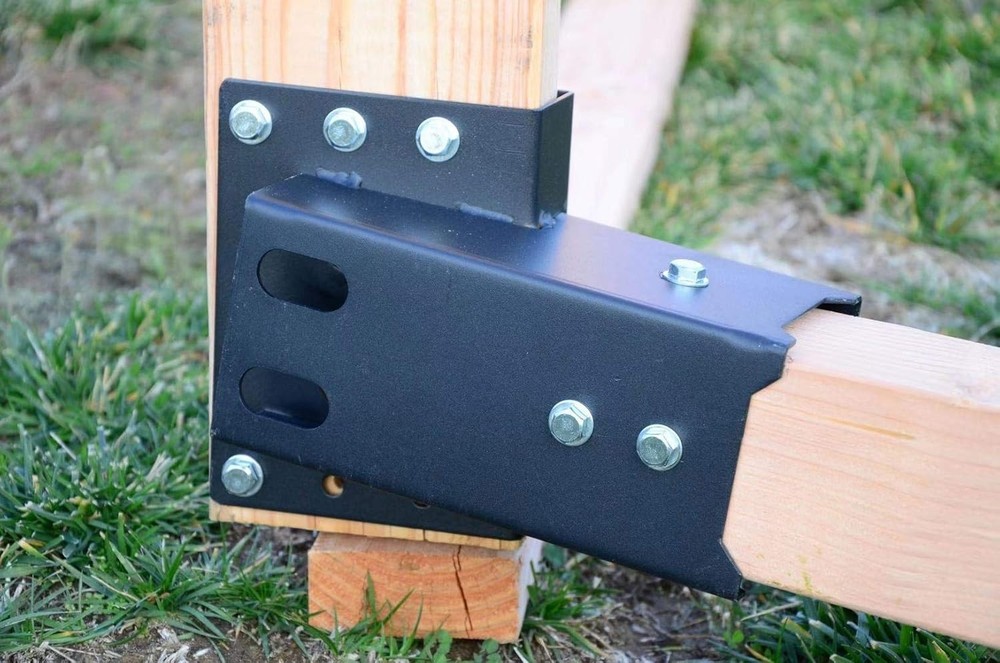 Heavy-Duty Black Brackets for Observation Decks