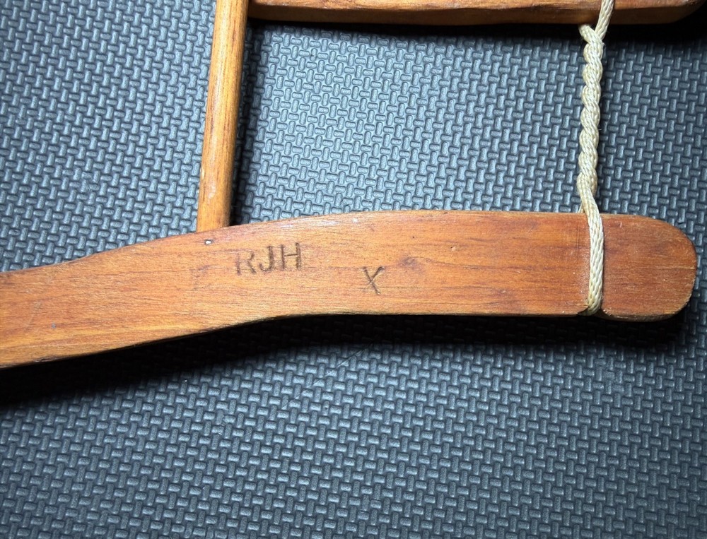 Vintage Hand Made Primitive Mahogany Bow Saw