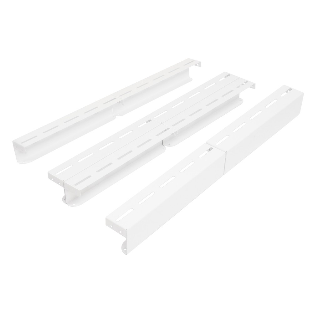 White Overhead Garage Ceiling Storage Racks Bin Organization System Heavy Duty