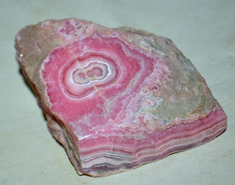 Big Rhodochrosite Stalactite / Stalagmite on matrix from Argentina * rare