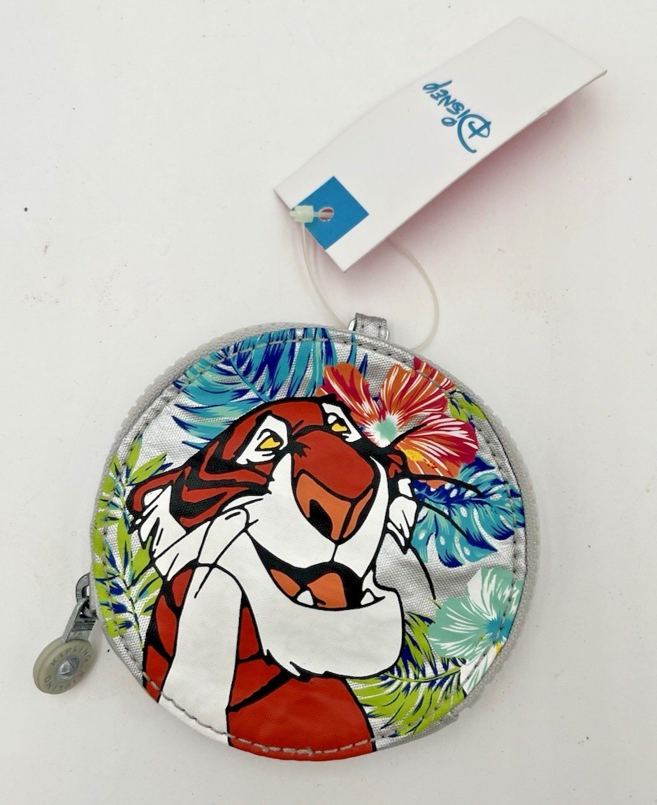 Kipling Disney Villain Jungle Book Coin Purse Shere Khan Tiger Zipper Marguerite