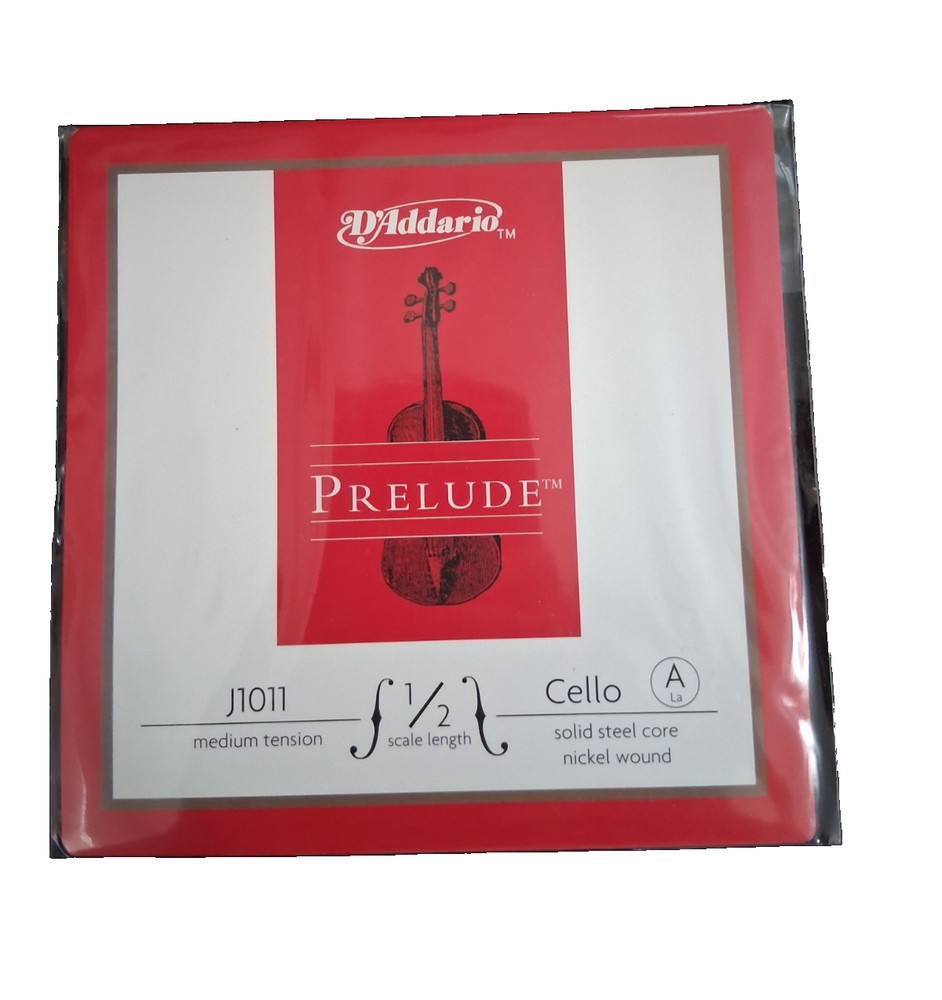 D'Addario Prelude Cello String A 1/2 scale length Model J1011 1/2M Medium