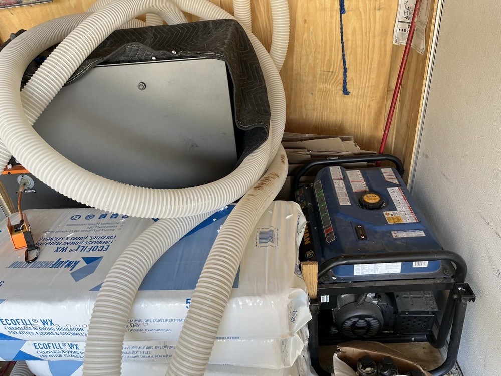 Insulation Blower Machine & Trailer  14ft.