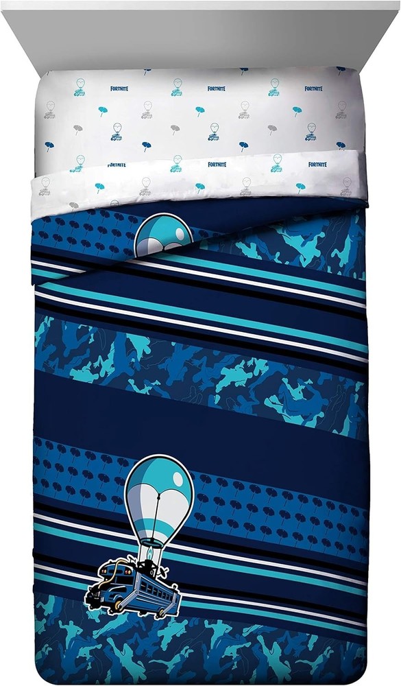 Fortnite "Battle Bus" Microfiber Twin Comforter