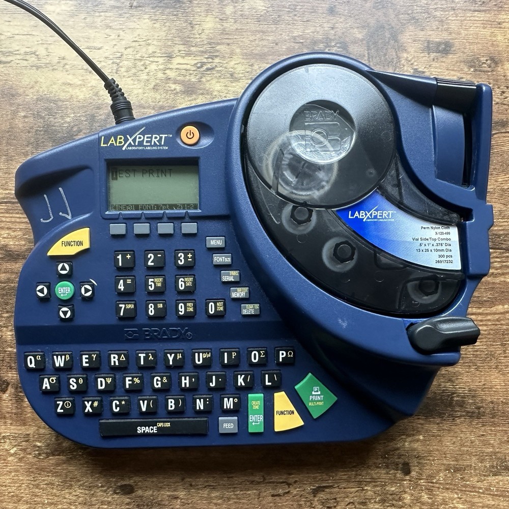 Brady Labxpert Laboratory Label Printer With Power Supply/ Label maker/Printer