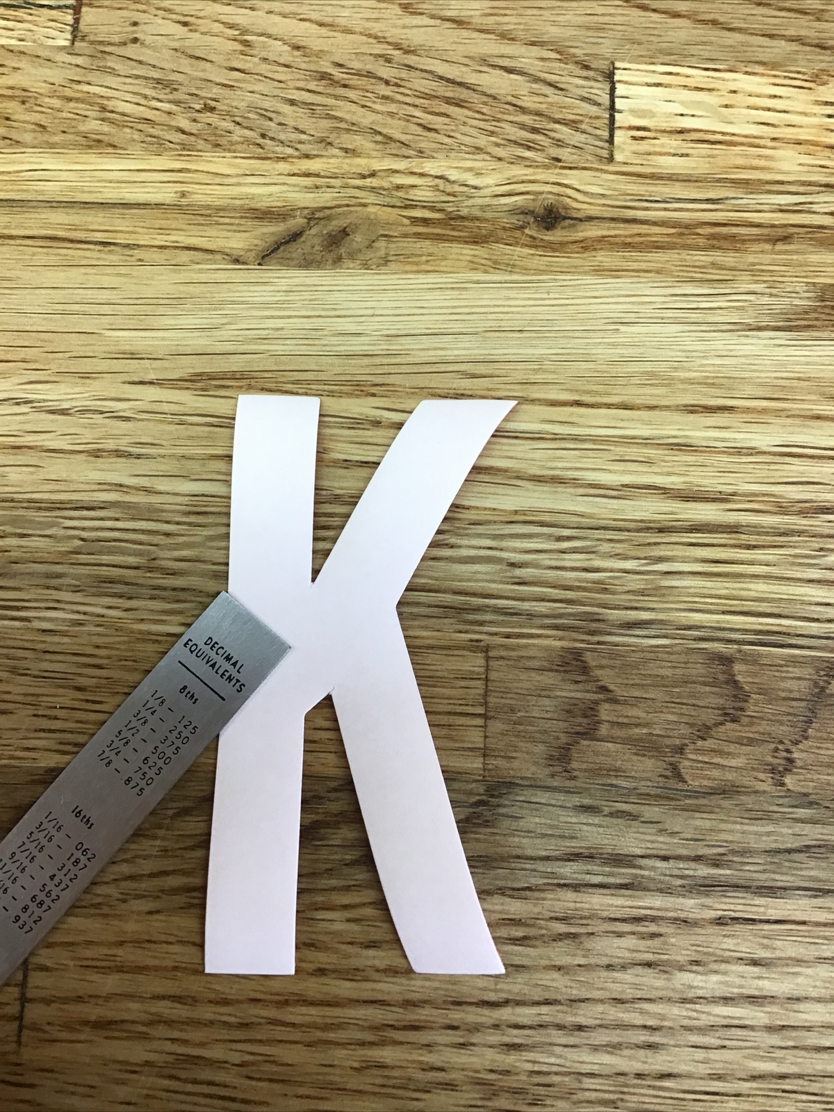 Firefighter / EMT Turnout Coat Reflective Iron-On Letter “K” Orange/Red D-6