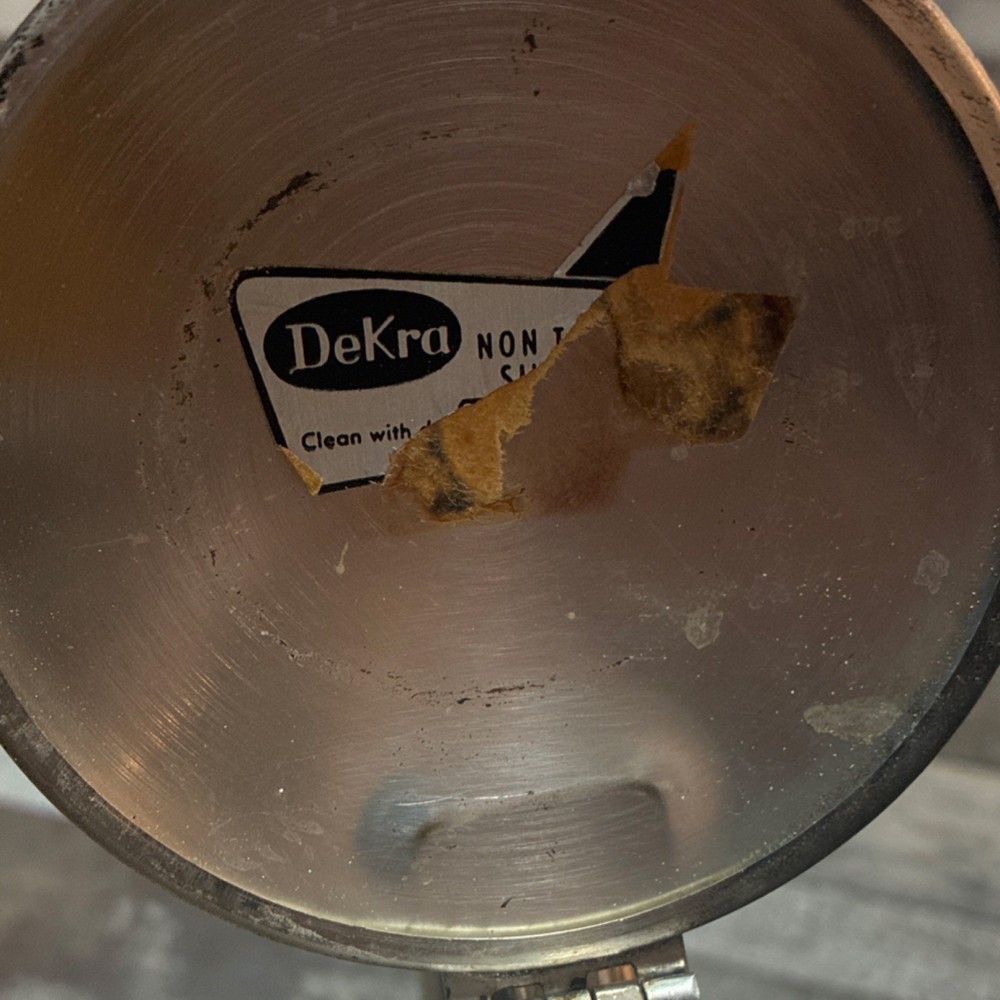 DeKra Silverplate German Glass Pitcher Grape Pattern with Lid and Insert vintage