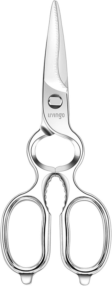 Kitchen Forged Shears Heavy Duty Come Apart Ultra Sharp Multi-function Stainl...