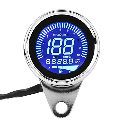 Universal Motorcycle Odometer LCD Digital Speedometer Tachometer Gauges with