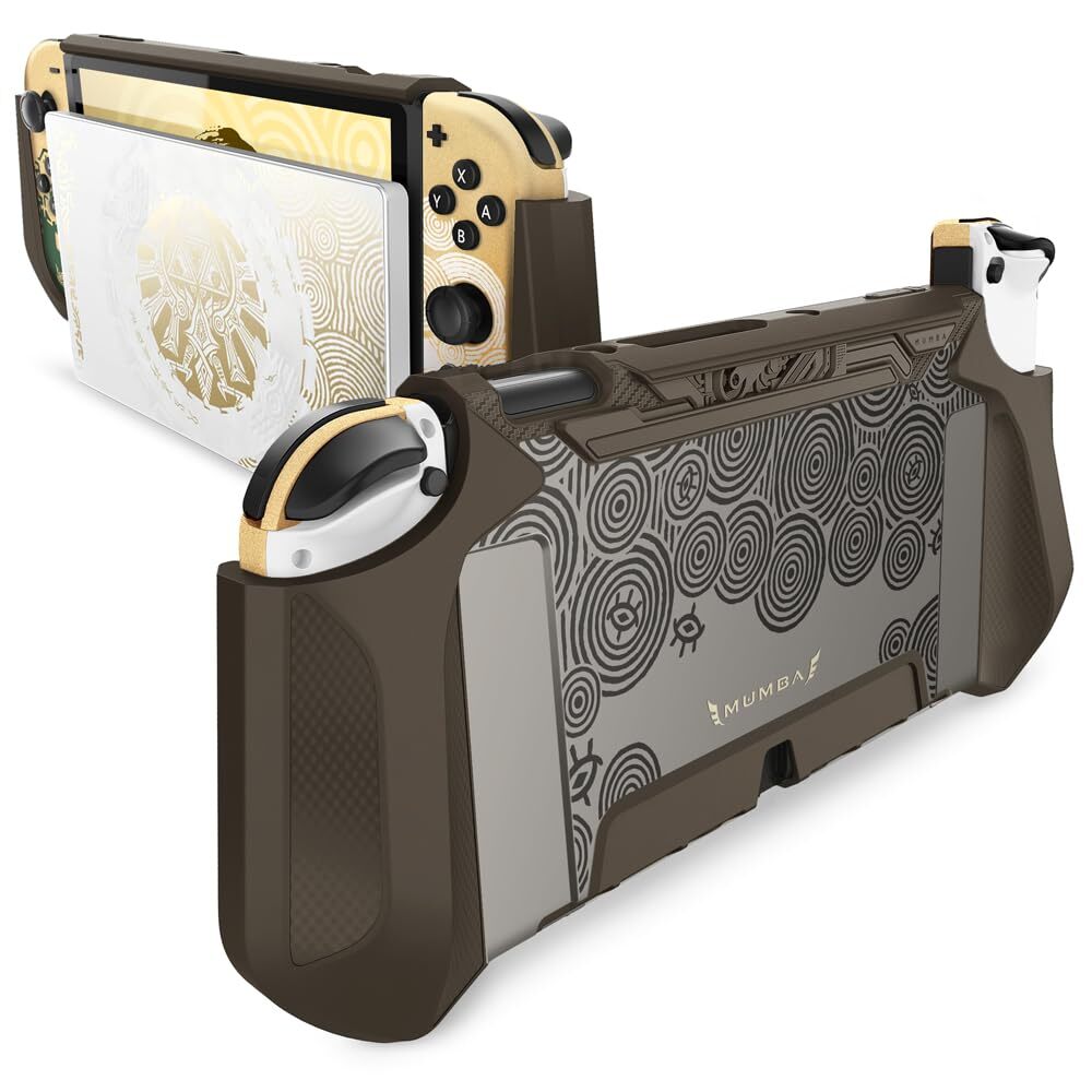 Mumba Dockable Case For Nintendo Switch OLED 2021 Grip Case Ergonomics Cover