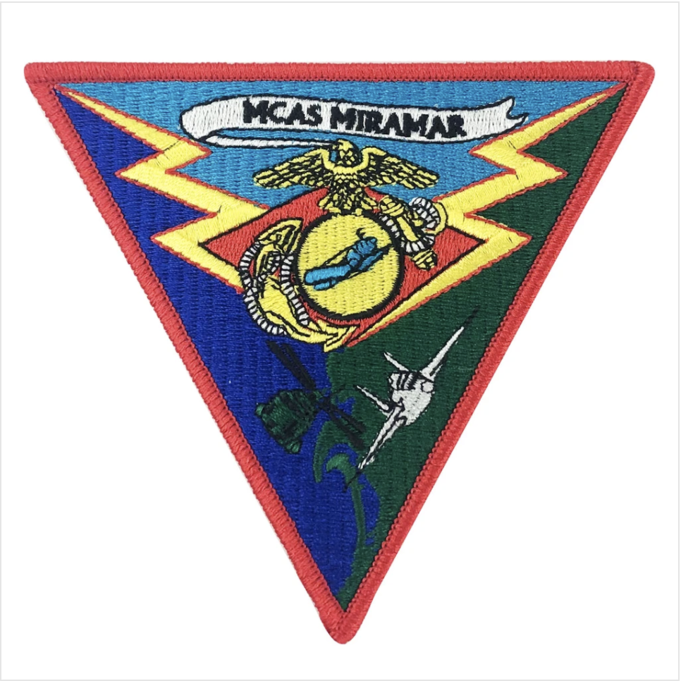 GENUINE U.S. MARINE CORPS PATCH: MCAS MIRAMAR - COLOR