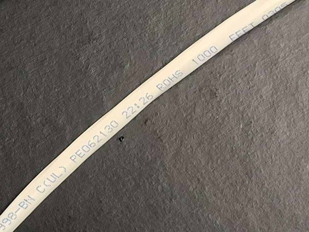 Belden Wire 6304FE 18/6C Shielded Control/Security/Audio Cable CMP White /50ft